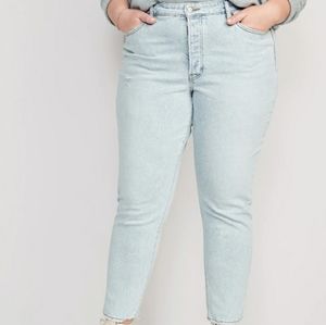NWT Old Navy High-Rise OG Straight Ankle Jeans for Women Size 20 Light Wash
